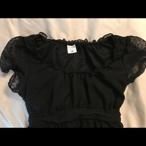 Black maternity dress